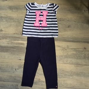 Tommy Hilfiger 6-9months navy blue w/ white